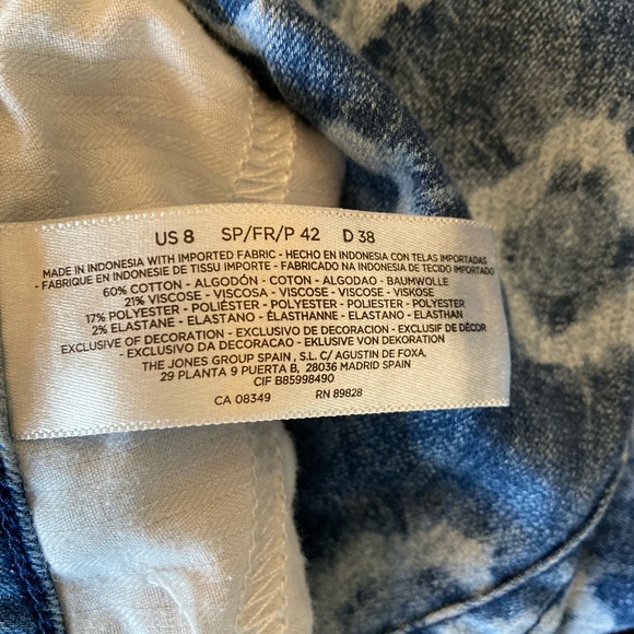 JONES NEW YORK soho crop pants size 8 - Picture 5 of 7